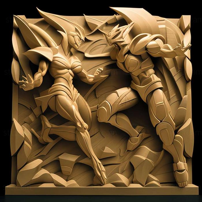3D model A Sappy Ending Fierce Battle Heracross VS Kailios (STL)